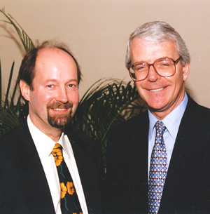 Andrews with John Major